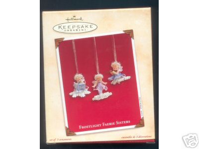 Hallmark 2003 FROSTLIGHT FAERIE SISTERS Set of 3