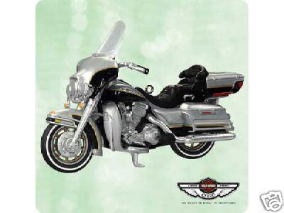 HARLEY DAVIDSON Electra Glide Motorcycle 100th Ann Hallmark 2003 Ornament