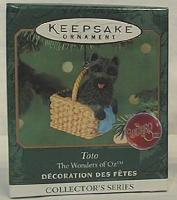 TOTO: Wizard of Oz #3 Hallmark 2001 Mini Ornament Cairn Terrier
