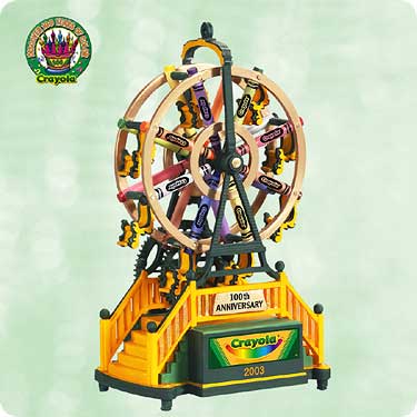 CRAYOLA Ferris Wheel - 100 years of Fun- Hallmark 2003 Christmas Ornament