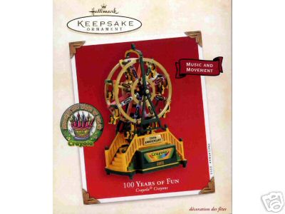 CRAYOLA Ferris Wheel - 100 years of Fun- Hallmark 2003 Christmas Ornament