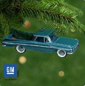 1959 CHEVY EL CAMINO Truck Hallmark 2001 Ornament