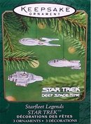 STARFLEET LEGENDS 3 Ornaments STAR TREK Hallmark 2001