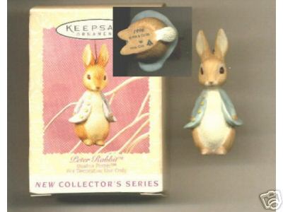 1996 HALLMARK PETER RABBIT - BEATRIX POTTER - EASTER Spring Ornament #1