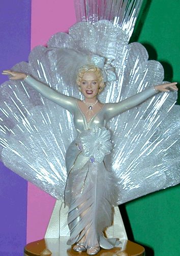 MARILYN MONROE Ornament with Fiber Optic Lighted Stage by Carlton 2002