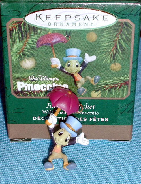 JIMINY CRICKET Ornament 2001 Hallmark Disney Pinocchio