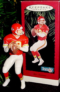 Hallmark JOE MONTANA Kansas City Chiefs FOOTBALL 1995 Ornament