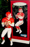 Hallmark JOE MONTANA Kansas City Chiefs FOOTBALL 1995 Ornament