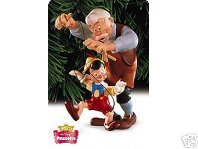 Hallmark 1999 Disney's PINOCCHIO & GEPPETTO Keepsake Ornament