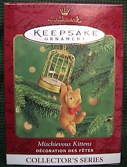 MISCHIEVOUS KITTENS Hallmark Ornament #2 in series 2000
