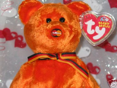 TY MASTERCARD III (3) M.C. BEANIE BABY BEAR