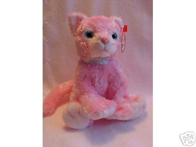 Ty CARNATION Beanie Baby Pink Cat~Mint/Mint Tags