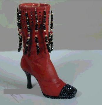 Just the Right Shoe Red Groovy Baby Carlton Exclusive