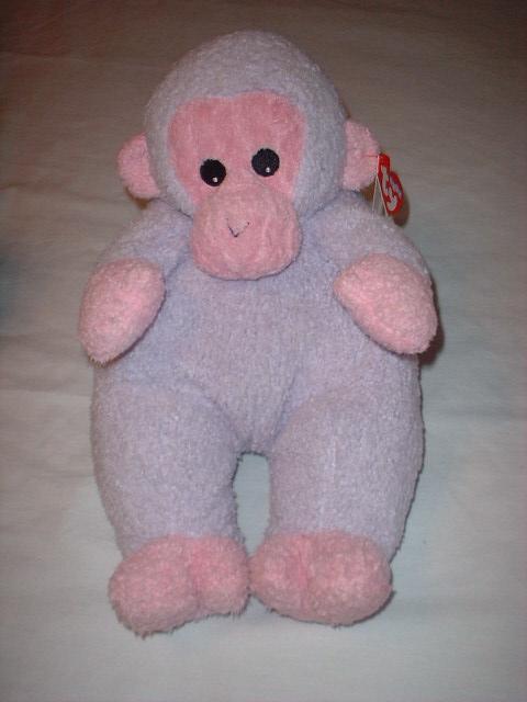 TY Beanie Baby Plush Pillow Pal MONKEYBABY Monkey~NEW
