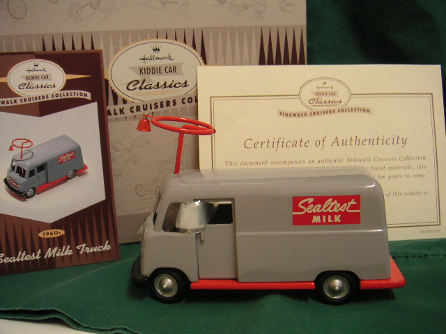 Hallmark Kiddie Car 1960s Sealtest Milk Truck