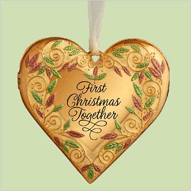 FIRST CHRISTMAS TOGETHER Photo Holder Hallmark 2004 Ornament
