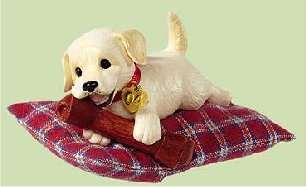 PUPPY LOVE Labrador-Golden Lab Retriever #14 Hallmark Christmas Ornament 2004