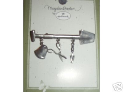 Marjolein Bastin GARDENING Shovel PIN Pewter Hallmark