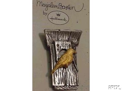 Marjolein Bastin BIRDHOUSE PIN Pewter Hallmark