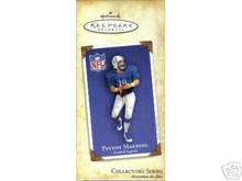 2004 Hallmark PEYTON MANNING Colts FOOTBALL LEGENDS Christmas Ornament