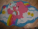 Care Bears BATH MAT/RUG New w/ Tags CHEER Bear &Rainbow