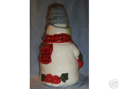 MITFORD SNOWMAN Cookie Jar by Hallmark MINT Condition JAN KARON