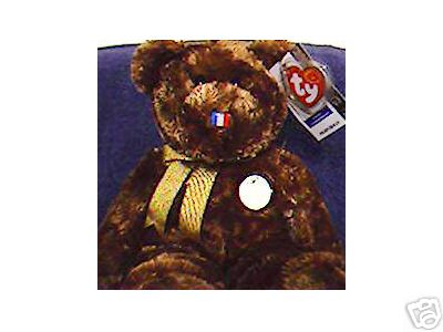 Ty France FIFA Soccer CHAMPION Beanie Buddy Bear