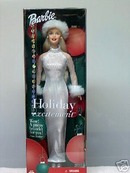 Holiday Excitement Blonde BARBIE Doll by Mattel w/Bonus Bracelet~Christmas