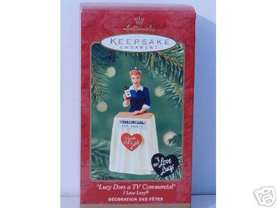I LOVE LUCY Does TV Commercial Hallmark Ornament 2001