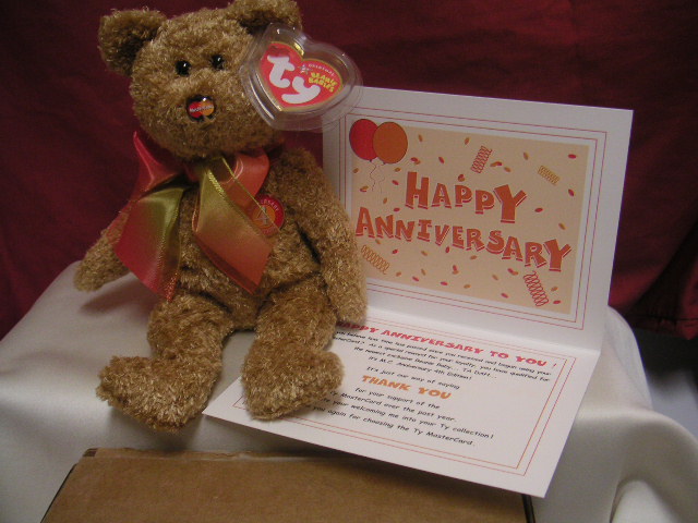 Ty M.C. Anniversary 4th Edition MASTERCARD Beanie +CARD