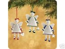 HOPE,JOY & LOVE Hallmark 3 Porcelain Angels 2002