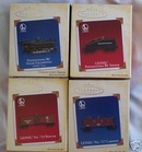 Set of 4 LIONEL TRAIN Hallmark Ornaments 2005