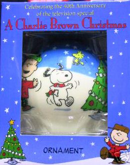 A CHARLIE BROWN CHRITMAS 40 years Ornament Hallmark 2005