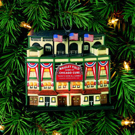 WRIGLEY FIELD Lighted Ornament Department 56 Chicago Cubs