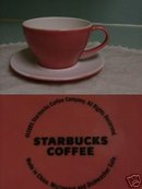 STARBUCKS Set of 2 Valentine CUPS & SAUCERS New 2006
