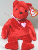 KISS-e Ty Beanie Baby Valentine Bear Retired
