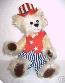 TY Attic Treasures UNCLE SAM Bear Gorgeous Plush!