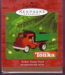 Hallmark 2000 Tonka Dump Truck Die-Cast Metal Ornament