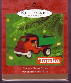 Hallmark 2000 Tonka Dump Truck Die-Cast Metal Ornament