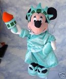 Disney Minnie Mouse STATUE of LIBERTY Beanie Bean Bag