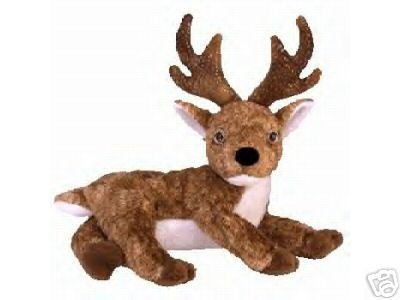 Ty ROXIE Black Nose Reindeer Beanie Baby Christmas