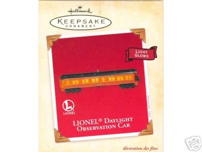 LIONEL DAYLIGHT Observation Car 2003 Hallmark Ornament