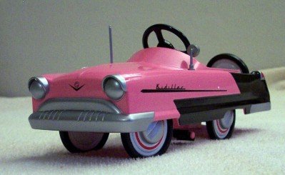 1956 Garton Pink KIDILLAC- Cadillac Pedal Car Hallmark Kiddie Car Classics