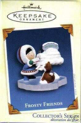 Hallmark 2005 FROSTY FRIENDS Eskimo & Husky Dog #26 Ornament