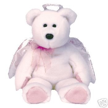 Ty HALO Beanie Baby BUDDY Bear Angel- New