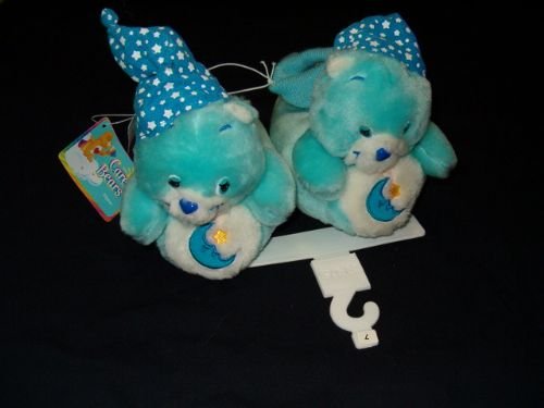 Care Bears Blue BEDTIME Bear Toddler Slippers Sz M or L