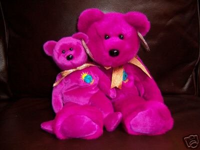 Ty MILLENNIUM Beanie Baby Bear & Buddy Plush