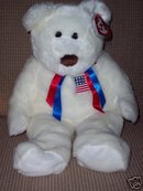 Extra Large Ty LIBEARTY Beanie Buddy Bear MWMT 28