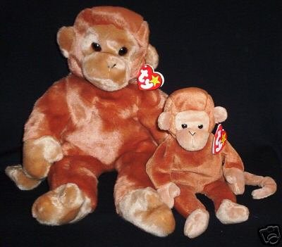 Ty BONGO~Beanie Buddy Monkey~New~Mint