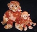 Ty BONGO~Beanie Buddy Monkey~New~Mint